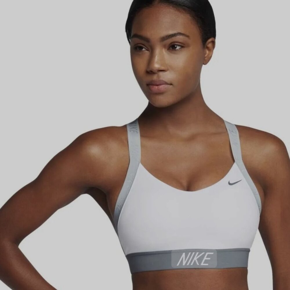 NIKE PRO INDY LOGO SPORTS BRA